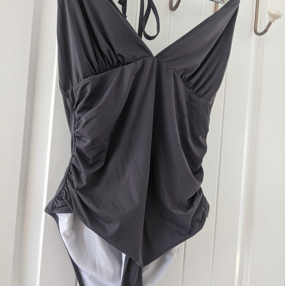 One piece halter bathing suit - Picture 2 of 3